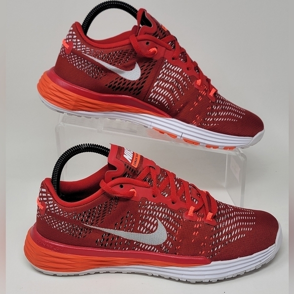 NIKE Lunar Trainer 1 Caldra Athletic Shoes Men\'s Size 6.5 Red/White 803879-616 main image 7
